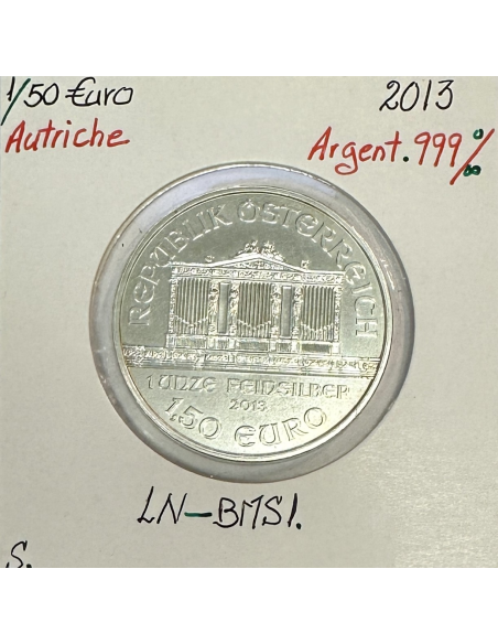 AUTRICHE - 1 EURO 1/2 EN ARGENT - Orchestre Philharmonique // 2013
