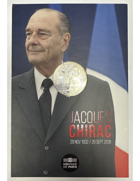 France - 10 Euro 2020 - JACQUES CHIRAC - Monnaie en Argent - La Monnaie de Paris
