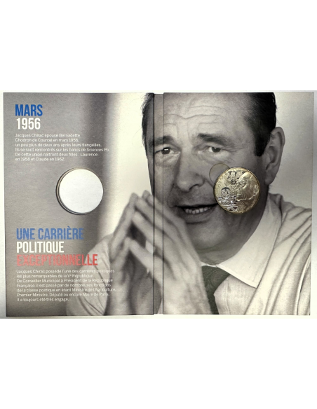 France - 10 Euro 2020 - JACQUES CHIRAC - Monnaie en Argent - La Monnaie de Paris