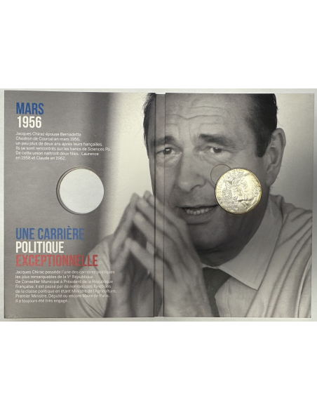 France - 10 Euro 2020 - JACQUES CHIRAC - Monnaie en Argent - La Monnaie de Paris