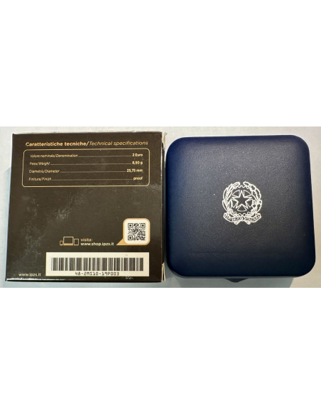 Italie - 2 EURO 2019 EN Coffret BELLE EPREUVE - LEONARD DE VINCI