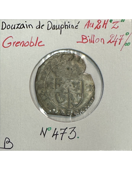 DOUZAIN DU DAUPHINE AU 2 H "Z" (Grenoble) Monnaie en Billon // B