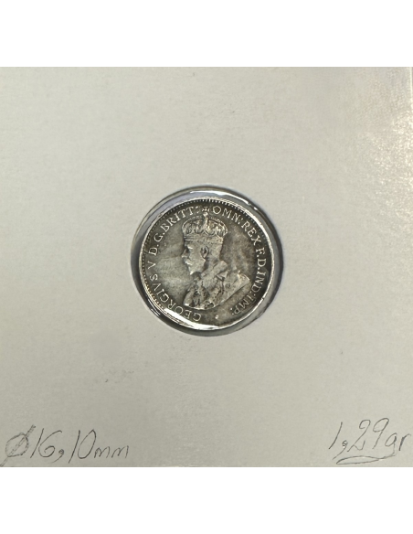 AUSTRALIE - 3 PENCE 1917 M - Pièce de Monnaie en Argent // TTB