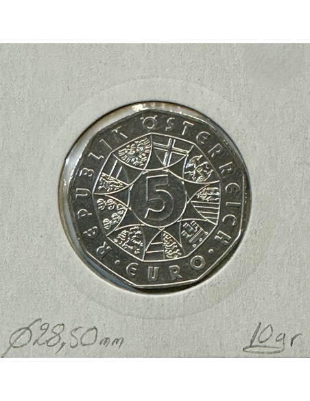 AUTRICHE - 5 EURO EN ARGENT - 2002 // Zoo de Schönbrunn