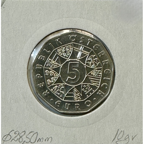 AUTRICHE - 5 EURO EN ARGENT (2004) //...