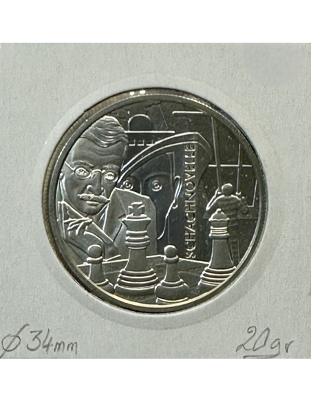 AUTRICHE - 20 EURO EN ARGENT - Stefan Zweig - 2013 // Qualité : BE