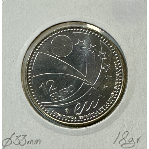 Espagne - 12 Euro 2010 en Argent -...