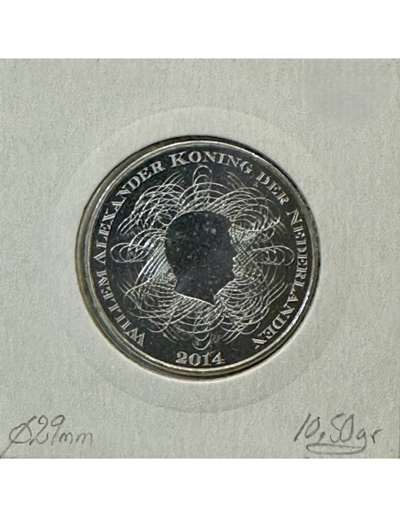 PAYS-BAS - 5 EURO 2014  en Cuivre Argenté // Qualité : SUP