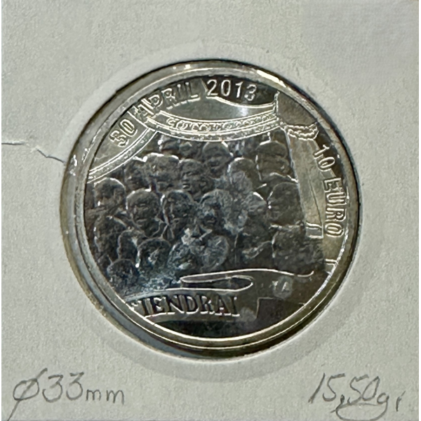 PAYS-BAS - 10 EURO 2013  en Cuivre...