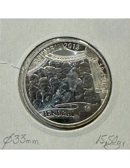 PAYS-BAS - 10 EURO 2013  en Cuivre Argenté // SUP (REF 2)