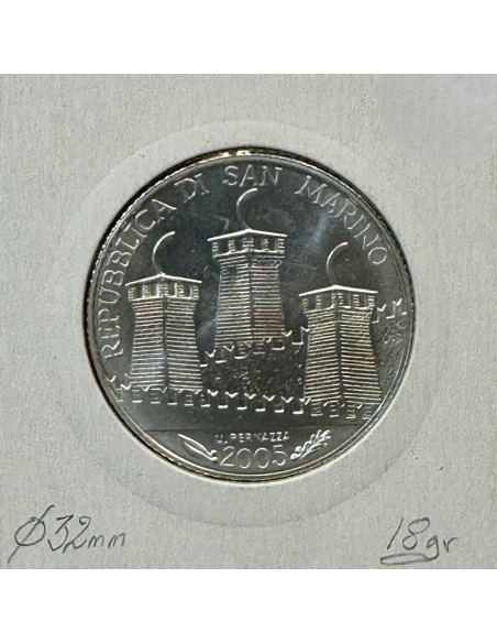 SAINT-MARIN - 5 Euro Commémorative 2005 en Argent // Qualité : SUP