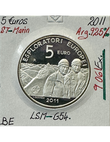 SAINT-MARIN - 5 Euro Commémorative 2011 en Argent // Qualité : BE