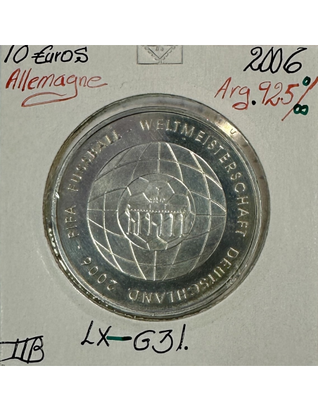 ALLEMAGNE - 10 EURO 2006 - Pièce de monnaie en argent // Qualité : TTB