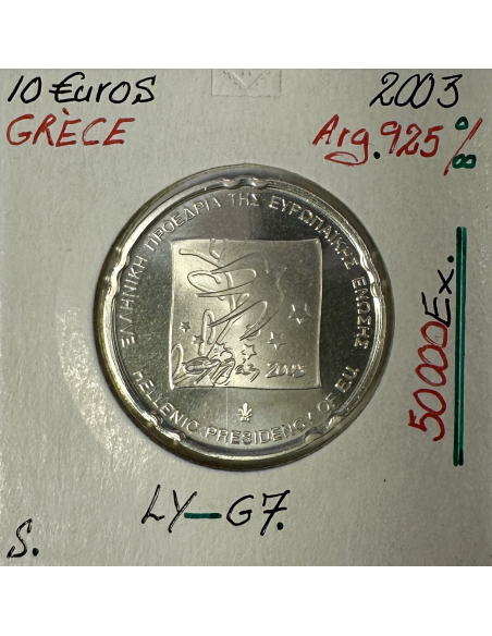 Grèce - 10 Euro Commémorative 2003 // Qualité : SUP
