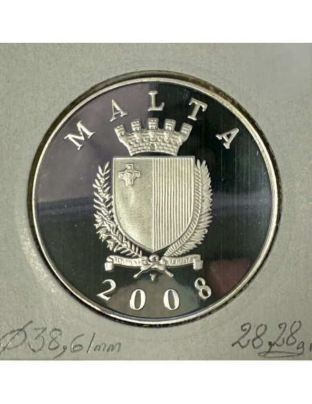MALTE - 10 EURO 2008 - Pièce de monnaie en argent // Qualité : BE