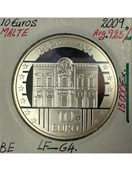MALTE - 10 EURO 2009 - Pièce de monnaie en argent // Qualité : BE