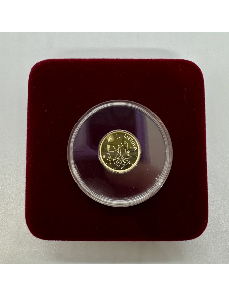LITUANIE - PIECE DE 5 EURO EN OR BE (2018) - COFFRET BELLE EPREUVE