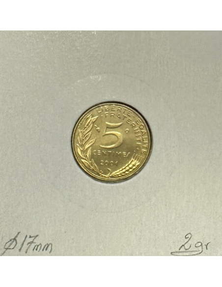 5 CENTIMES MARIANNE - 2001 - Pièce de Monnaie // BE