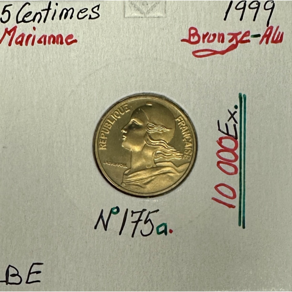 5 CENTIMES MARIANNE - 1999 - Pièce de...