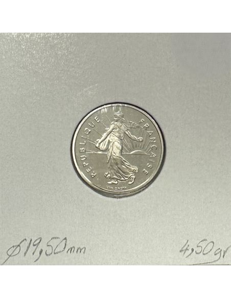 1/2 FRANC SEMEUSE - 2001 - Pièce de Monnaie en Nickel // BE