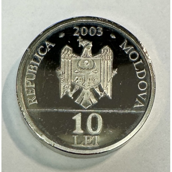MOLDAVIE - 10 LEI 2003 - Pièce de...