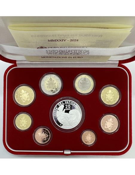 VATICAN - Coffret Belle Epreuve 2024 (AVEC LA PIECE DE 20 EURO EN ARGENT) BE