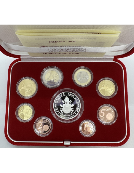 VATICAN - Coffret Belle Epreuve 2024 (AVEC LA PIECE DE 20 EURO EN ARGENT) BE