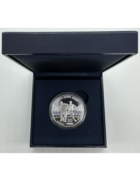 ESPAGNE - 10 EURO 2020 en ARGENT - Coffret BELLE EPREUVE - EURO 2020