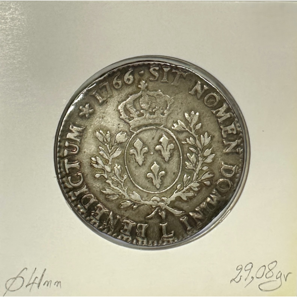 ECU Au Bandeau (LOUIS XV) 1766L -...