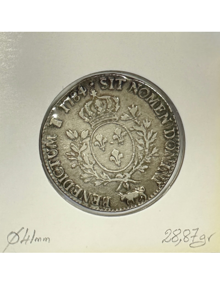ECU DE BEARN (LOUIS XVI) 1784 Pau - Pièce de Monnaie en Argent // TB (REF 1)