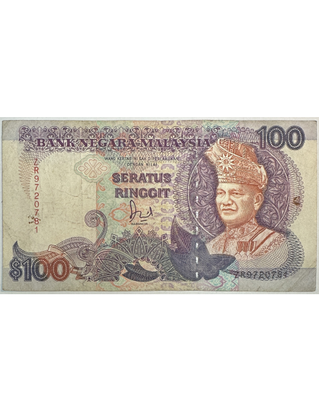 MALAISIE - 100 RINGGIT - Non Daté - TYPE 1989 - Billet de banque (TB)