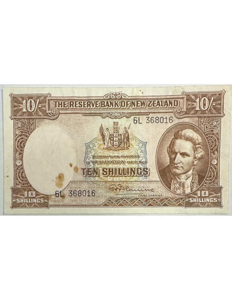 NOUVELLE-ZELANDE - 10 SHILLINGS Non Daté Type 1967 - Billet de banque (TB)