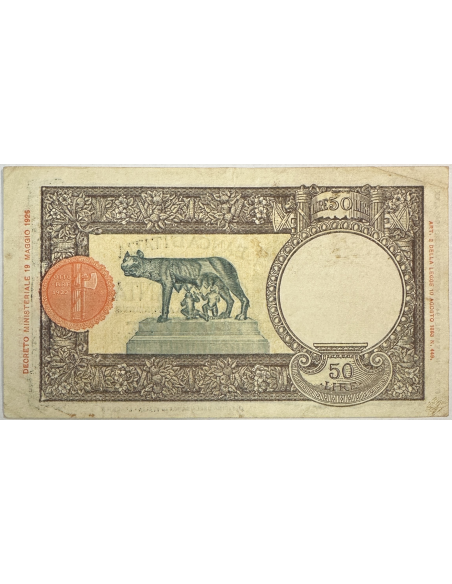 ITALIE - 50 LIRE (1942) - Billet de banque // Qualité : TTB (C 922)