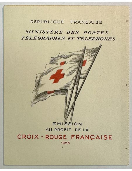 N°2004 - Carnet Croix-Rouge 1955 (L'enfant à l'oie)