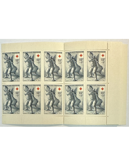 N°2004 - Carnet Croix-Rouge 1955 (L'enfant à l'oie)