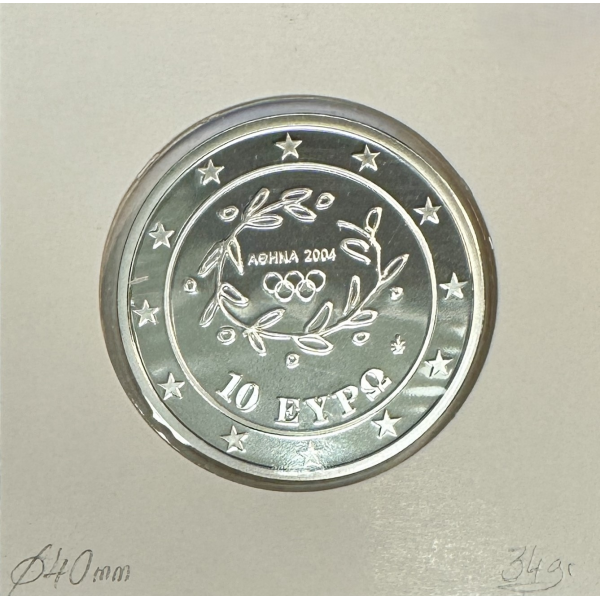 Grèce 10 Euro 2003 Argent (J.O D'ETE...