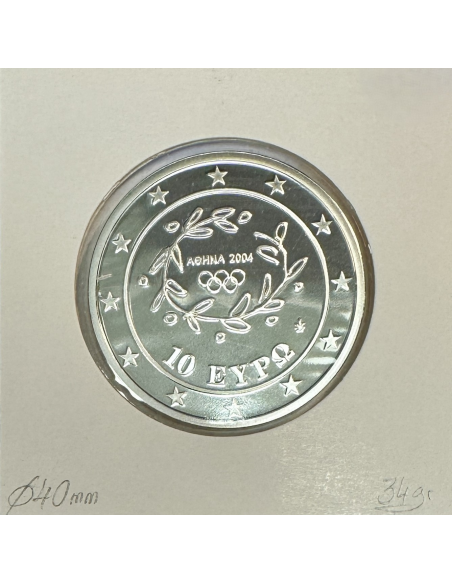 Grèce 10 Euro 2003 Argent (J.O D'ETE 2004) EQUITATION // BE