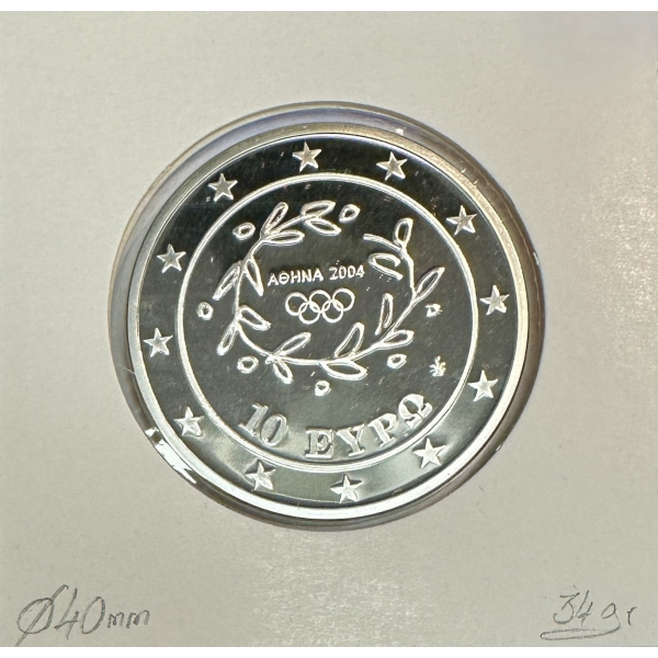 Grèce 10 Euro 2003 Argent (J.O D'ETE...