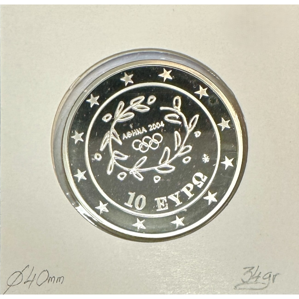Grèce 10 Euro 2003 Argent (J.O D'ETE...