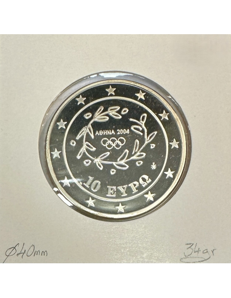 Grèce 10 Euro 2003 Argent (J.O D'ETE 2004) COURSE // BE