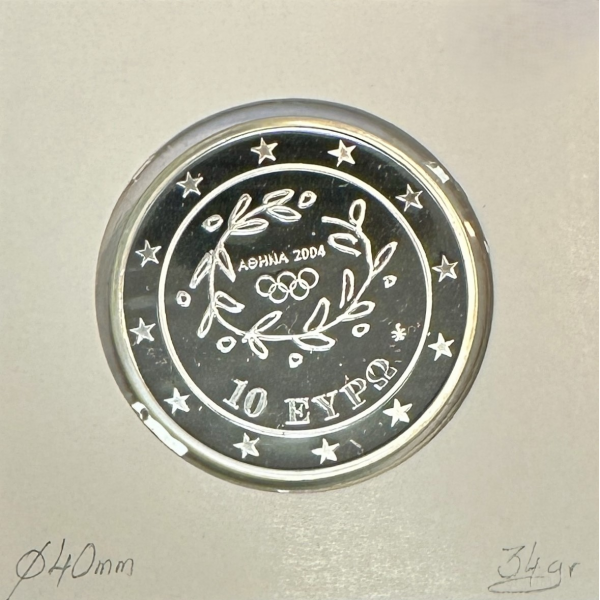 Grèce 10 Euro 2004 Argent (J.O D'ETE...