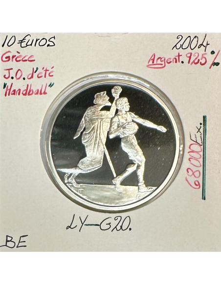 Grèce 10 Euro 2004 Argent (J.O D'ETE 2004) HANDBALL // BE