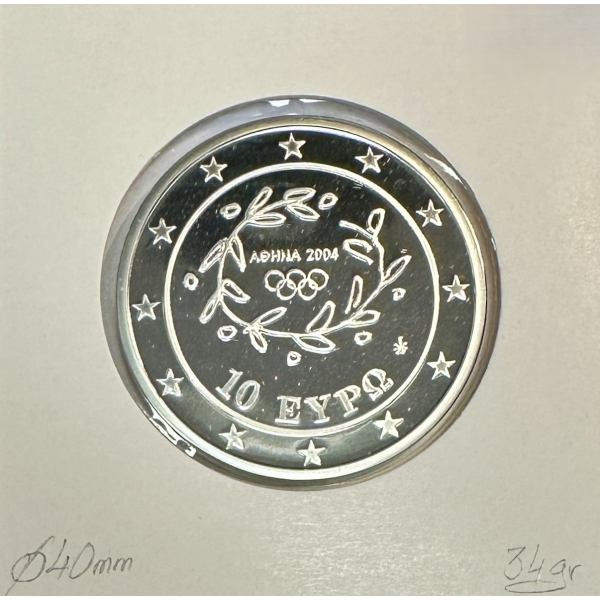 Grèce 10 Euro 2004 Argent (J.O D'ETE...