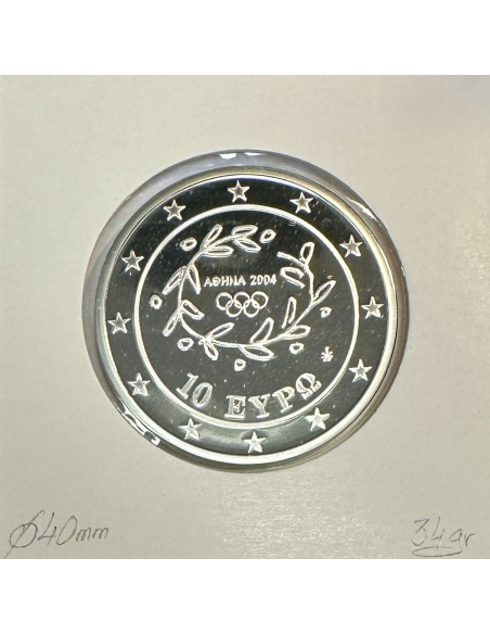 Grèce 10 Euro 2004 Argent (J.O D'ETE 2004) HANDBALL // BE