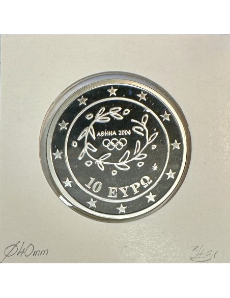 Grèce 10 Euro 2004 Argent (J.O D'ETE 2004) LUTTE // BE