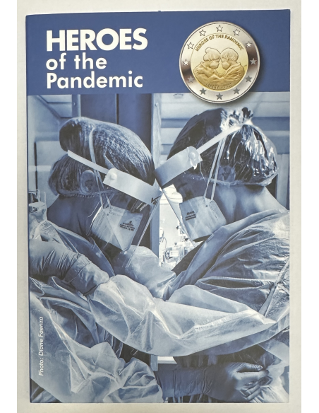 MALTE - 2 Euro commémorative 2021 - HEROES OF THE PANDEMIC // COFFRET BU