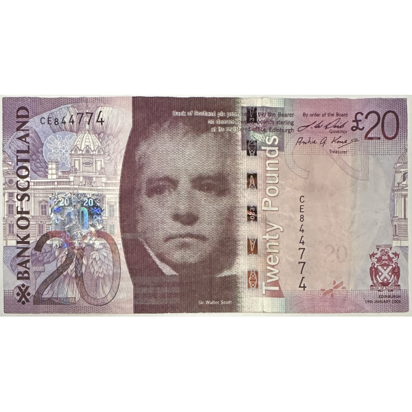 SCOTLAND - 20 POUND (2009) - Billet...