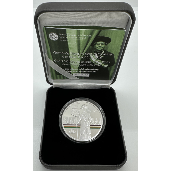 IRLANDE - PIECE DE 15 EURO EN ARGENT...
