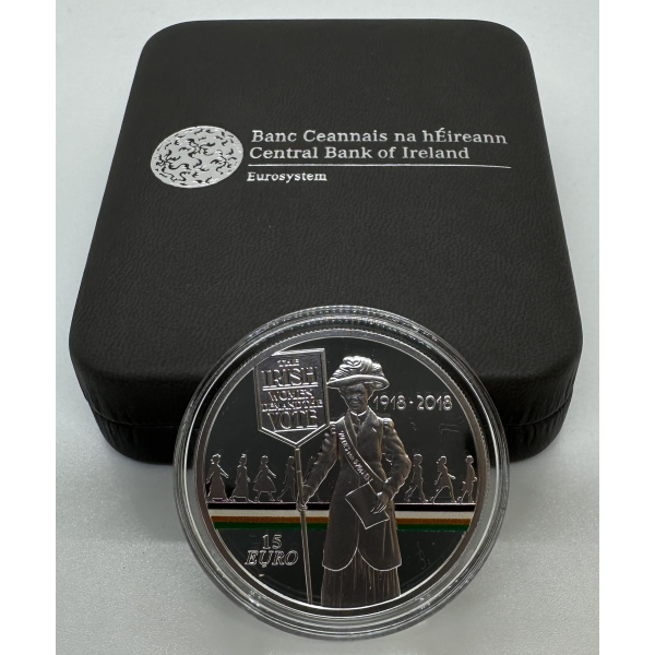 IRLANDE - PIECE DE 15 EURO EN ARGENT...