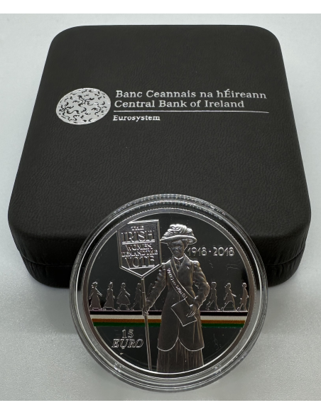 IRLANDE - PIECE DE 15 EURO EN ARGENT BE (2018) - COFFRET BELLE EPREUVE